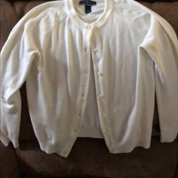 Karen Scott Sweater with Pearl Buttons - Picture 1 of 3